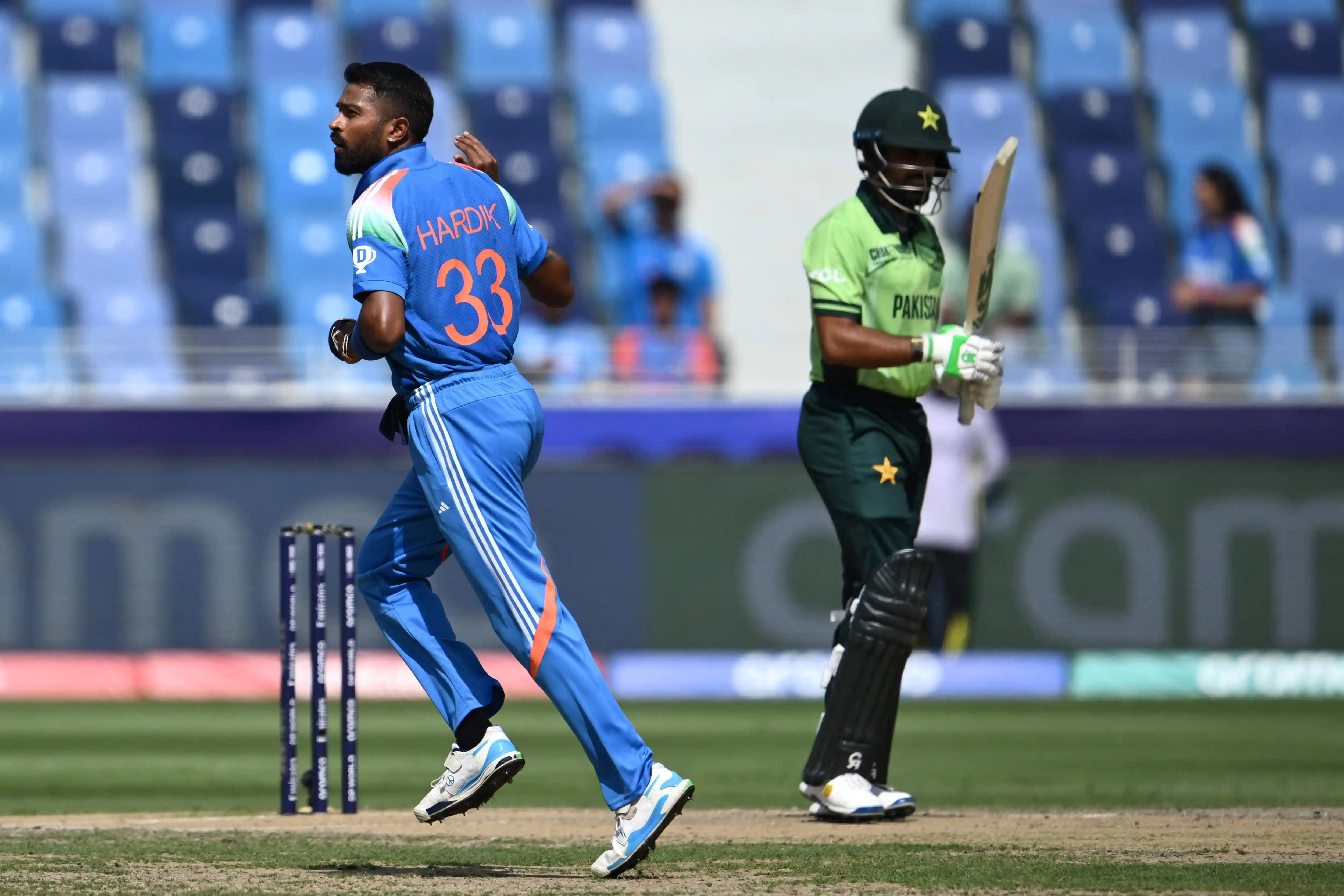 Image: Modern cricket players from both teams in action during a recent tournament match