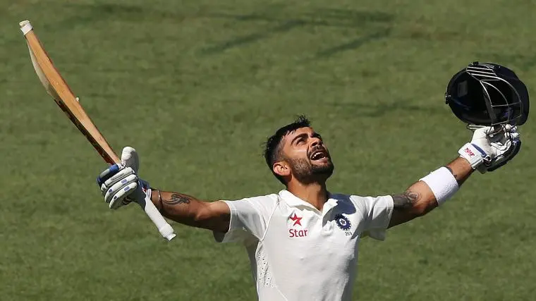 Kohli scoring twin centuries in Adelaide